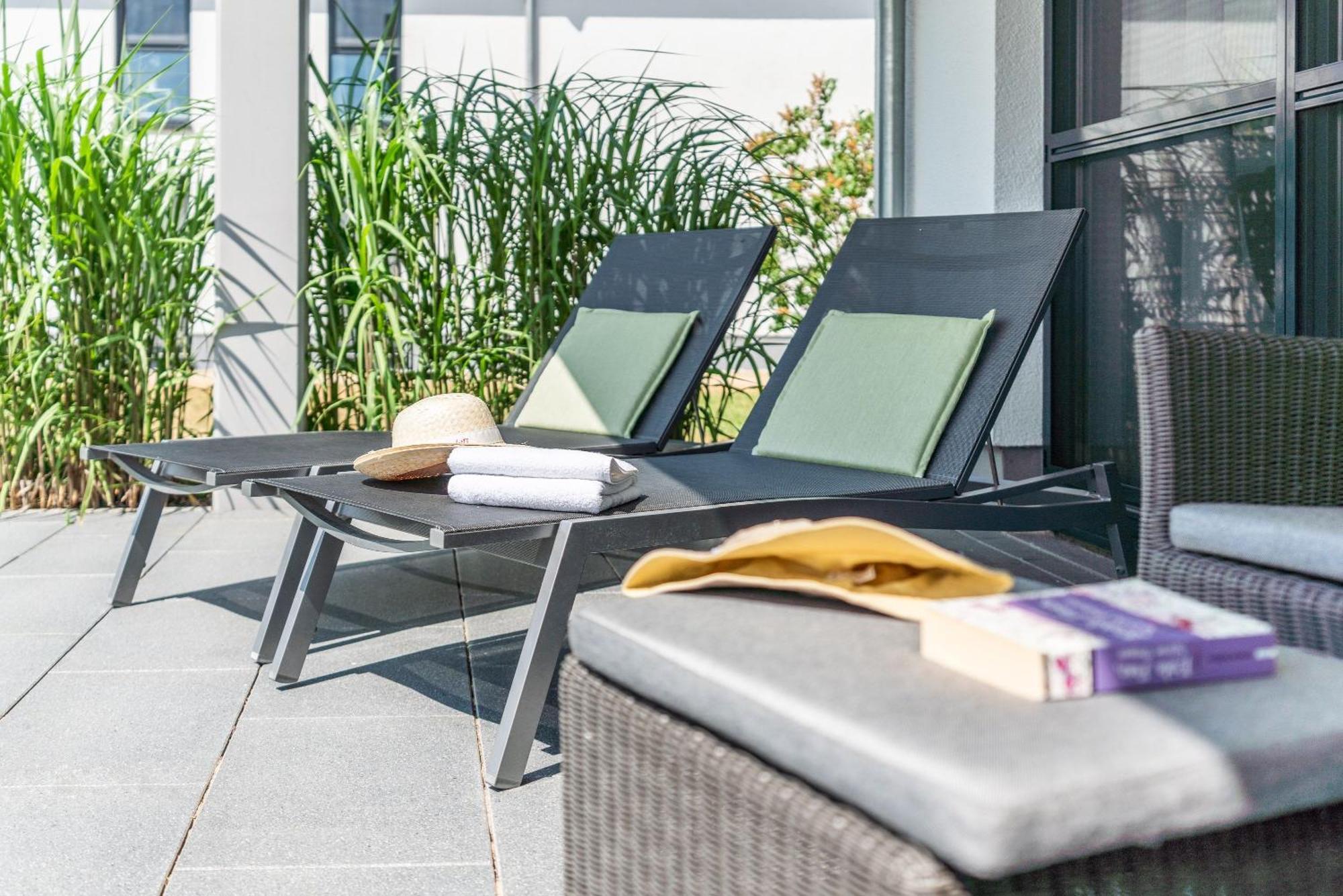 Terrassenwohnung "Inselhain" - Oase Am Haff Garz  Extérieur photo